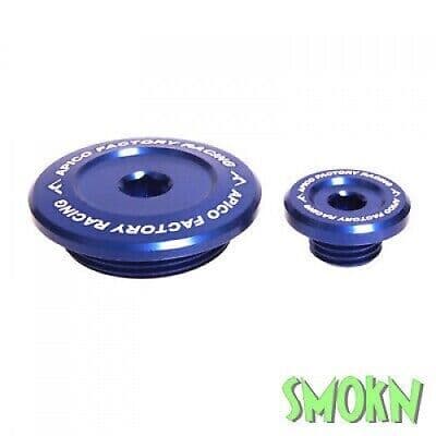 Yamaha Engine Plugs YZF 250 01-13 400 426 450 98-05 Apico Timing Inspection Blue