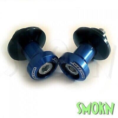 Yamaha Paddock Stand Bobbins YZ-F R1 R6 6mm BIKETEK Swing Arm Spools CNC Blue