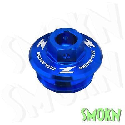 Yamaha YZ Oil Filler Cap Plug YZ 80 85 125 250 99-23 Zeta Billet Alloy Blue