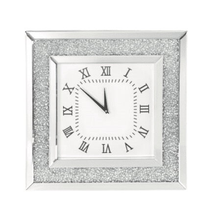 50 x 50 cm Crushed Diamond Square Clock