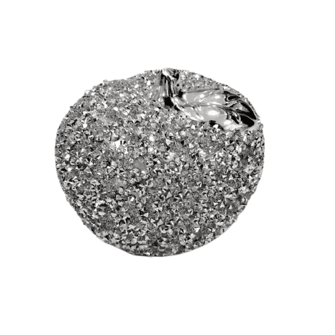 Crushed Diamond Apple Figurine