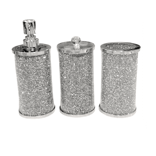 Crushed Diamond Bathroom Set