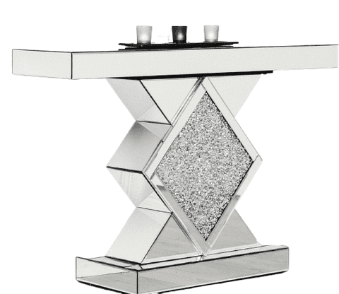 Crushed Diamond Console Table DMND