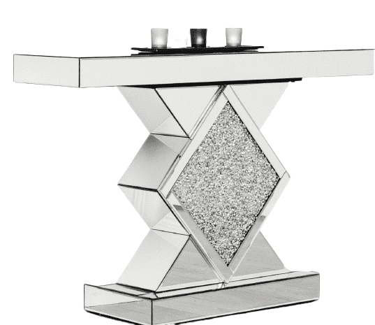 Crushed Diamond Console Table DMND