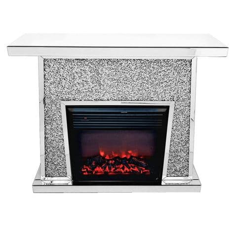 Crushed Diamond Roman Fireplace 3