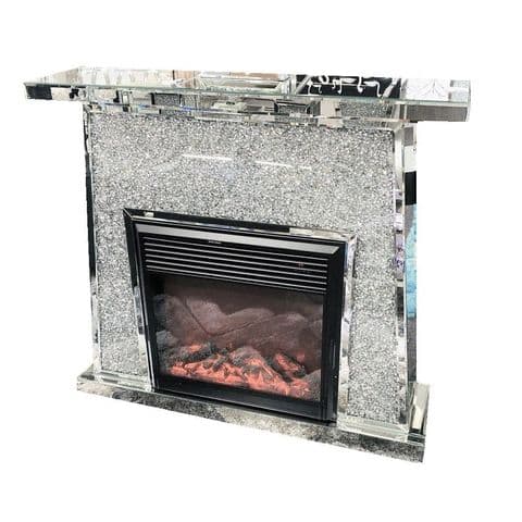 Crushed Diamond Roman Fireplace 5