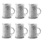 Crushed Diamond set of 6 Cups