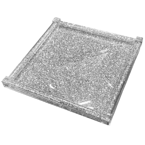 Crushed Diamond Square Tray 2