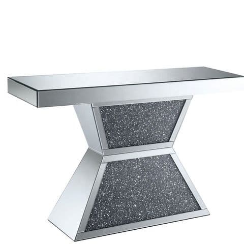 Crushed Diamond X console table