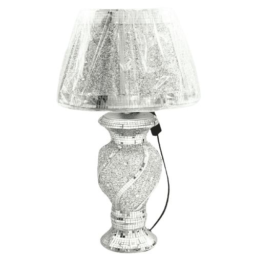 Crushed glitter lamp