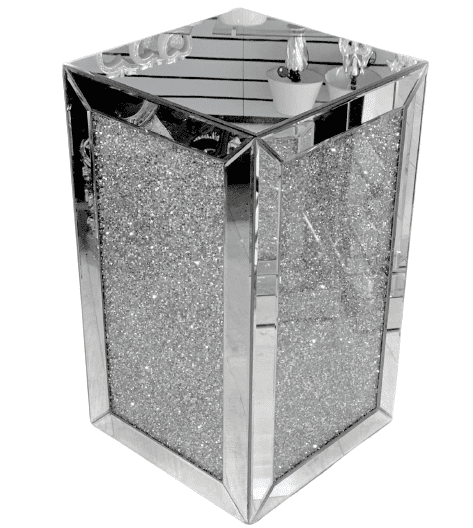 Mirrored Bedside Stand