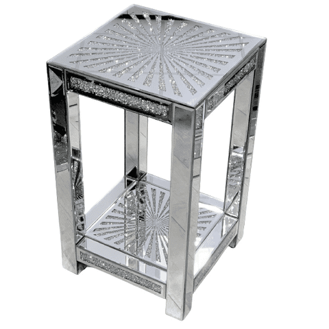 Mirrored Bedside Stand 3