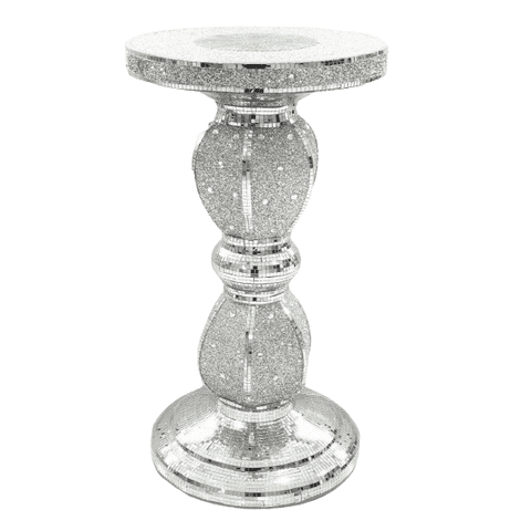 Mirrored SideTable Modern Stand Bed Side (15)