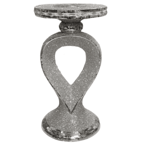 Mirrored SideTable Modern Stand Bed Side (16)