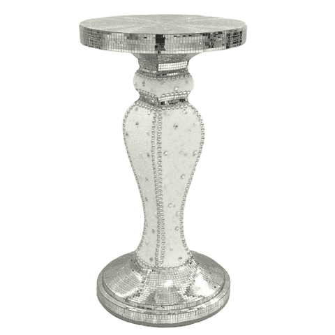 Mirrored SideTable Modern Stand Bed Side (17)