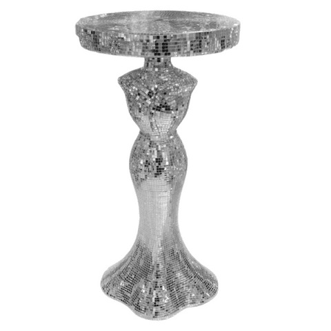 Mirrored SideTable Modern Stand Bed Side (3)