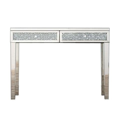Venetian mirrored Diamond Crushed Console Table DS
