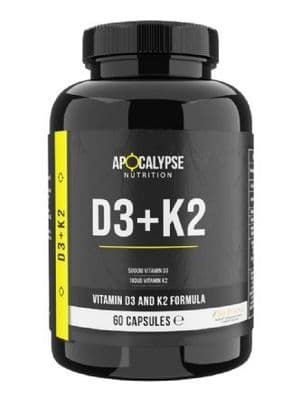 Apocalypse Nutrition D3 + K2 x 60 Capsules - 5000IU D3 PER CAPSULE