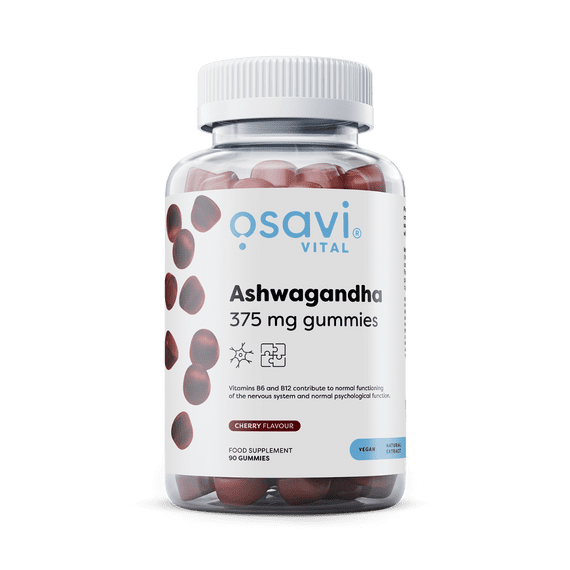 Ashwagandha 375 mg, gummies - 90 gummies, cherry flavour