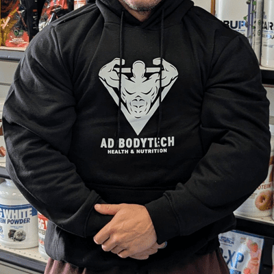BLACK AD BODYTECH HEALTH & NUTRITION HOODIE