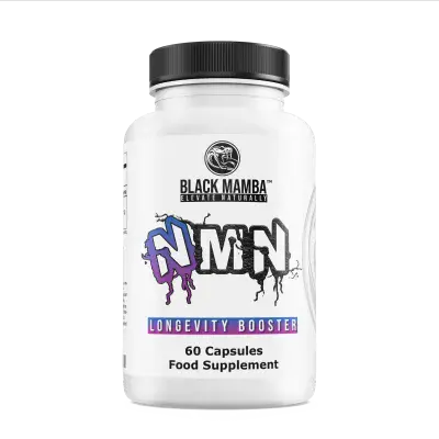Black Mamba NMN – 60 Capsules (500mg Uthever® NMN Per Cap)