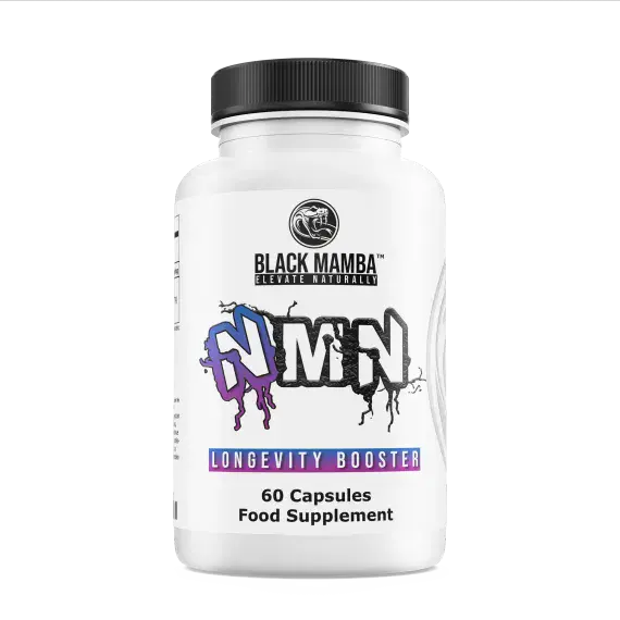 Black Mamba NMN – 60 Capsules (500mg Uthever® NMN Per Cap)