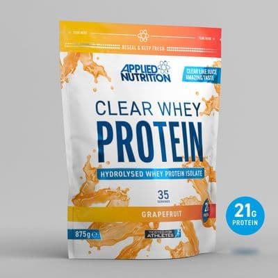 CLEAR WHEY PROTEIN (875g) offer free applied nutrition ABE shaker