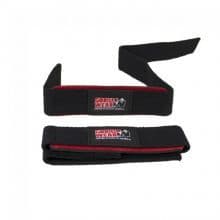 Gorilla Wear Padded Lifting Straps - Black/Red