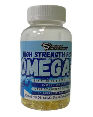 High Strength Fish Oil Omega-3 120 soft gels. OFFER PRICE RRP £24.99