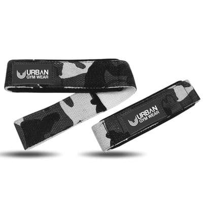 Urban Gym Wear Padded Lifting Straps - Urban Camo