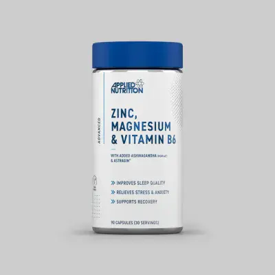 Zinc, Magnesium & Vitamin B6 Capsules With Ashwagandha (ZMA)