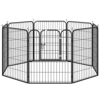 4 Sizes Pet Playpen Dog Rabbit  Puppy Cage Folding Run Fence Metal Hutch