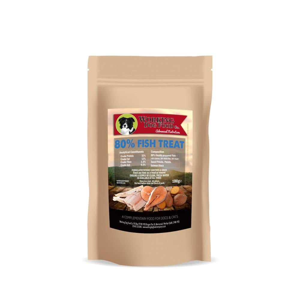Grain Free 80 Fish Dog Treats Single Bag
