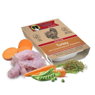 Grain Free Working Dog – Turkey with Sweet Potato & Vegetables (Wet Tray) 10 x 395g