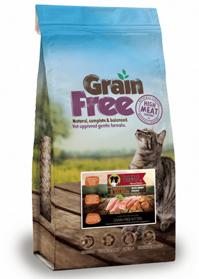 Natural Grain-Free Kitten Food 75% Chicken & Salmon