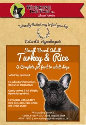 Naturally preserved & Hypo-allergenic Adult Small Bite Turkey & Rice Dry Dog Food