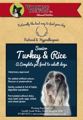 Naturally preserved & Hypo-allergenic Senior/Light Turkey & Rice Complete Dry Dog Food