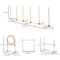 Pet Agility Training Equipment Dog Play Run Jump Hurdle Obedience Training Set