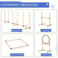 Pet Agility Training Equipment Dog Play Run Jump Hurdle Obedience Training Set