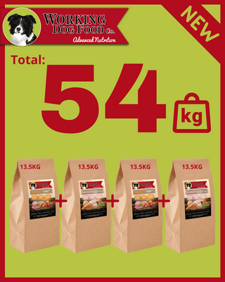 Special Offer 4 x 13.5kg  Working Dog Bags (Total 54kg)