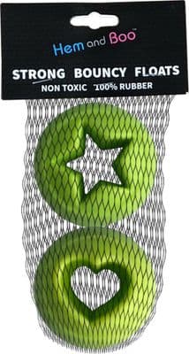 Stars And Hearts Rubber Ball 2x Ball Pack