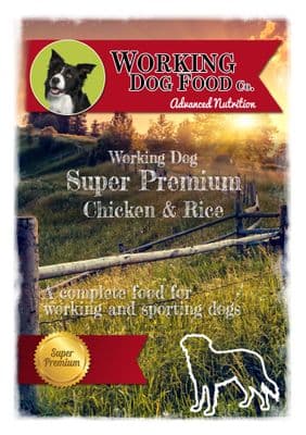 Super Premium Hypoallergenic Adult Chicken & Rice, Complete Dry Working Dog Food 15kg