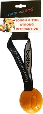 TPR Ball on Webbing Handle Throw Toy