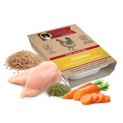 Wheat Gluten Free (Puppy) – Chicken with Brown Rice & Vegetables (Wet Tray) 10 x 395g
