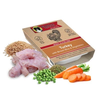 Wheat Gluten Free Working Dog – Turkey with Brown Rice & Vegetables (Wet Tray) 10 x 395g