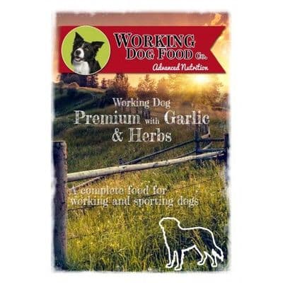 Working Dog Premium with Garlic & Herbs Dry Dog Food 15kg