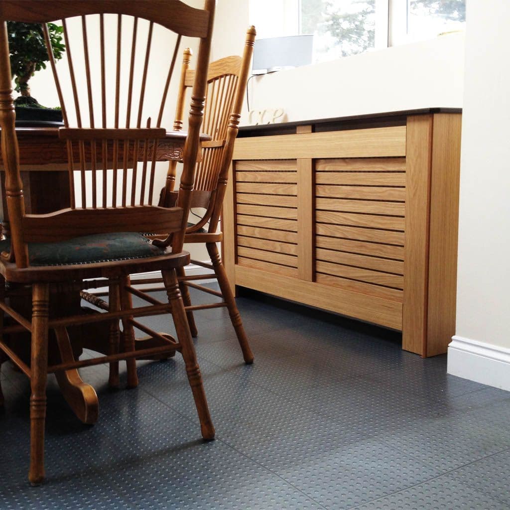 radiator cabinet natural oak veneer fully lacquered with a choice of grill