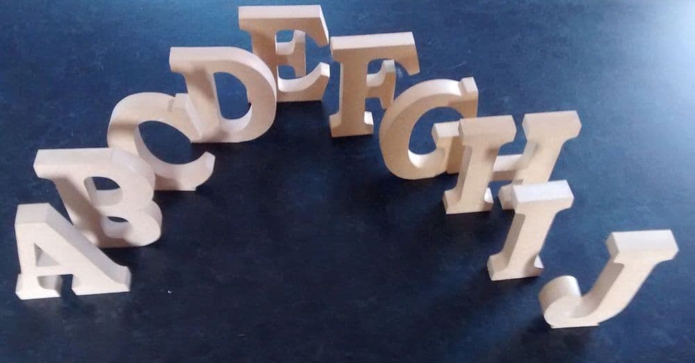 FREE STANDING WOODEN LETTERS/HOME DECOR/NAME large MDF wooden letters