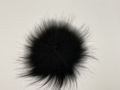 Premium Silver Fox Tail Piece dyed in Black