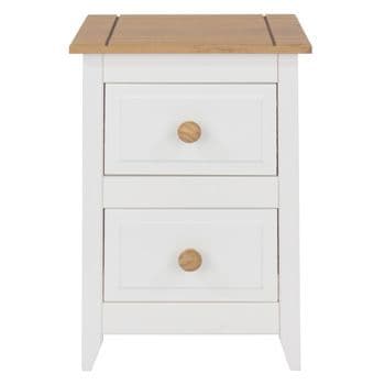 Capri 2 Drawer Petite Bedside Cabinet